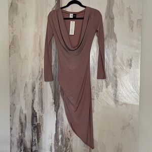 Gorgeous blush bodycon dress